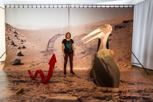 Katja Novitskova, Pattern of Activation (On Mars ), 2014.  Courtesy of Alexander Köser (Cologne). Photo: Remis Ščerbauskas